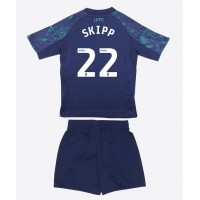 Leicester City Oliver Skipp #22 Replika babykläder Bortaställ Barn 2025-26 Kortärmad (+ korta byxor)